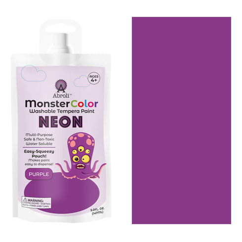 5 OZ NEON PURPLE WASH TEMPERA